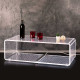 Lampada da terra a LED grande in plexiglas in stile moderno