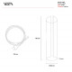 Lampada da terra a led struttura in plexiglas dal design moderno ed elegante
