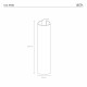 Lampada da terra a led struttura in plexiglas dal design moderno Jane