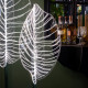 Lampada da terra in plexiglass dal design moderno con luce a LED