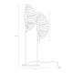 Lampada da terra in plexiglass dal design moderno con luce a LED