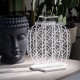 Lampada da terra ricaricabile a LED in plexiglass dal design moderno