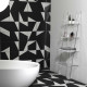 Libreria/Mobile Bagno con 4 ripiani in plexiglass in stile moderno