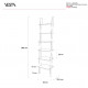Libreria/Mobile Bagno con 6 ripiani in stile moderno in plexiglass