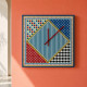 Orologio da parete piccolo dal design moderno in plexiglass con decoro Foulard