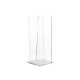 Portabicchieri verticale con struttura in plexiglass per bicchieri di plastica