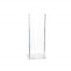 Portabicchieri verticale con struttura in plexiglass per bicchieri di plastica