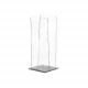 Portabicchieri verticale con struttura in plexiglass per bicchieri di plastica