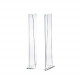 Portabicchieri verticale con struttura in plexiglass per bicchieri di plastica