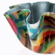 Portabottiglia/Centrotavola moderno piccolo in plexiglass decoro Rainbow