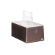 Portaposate grande in plexiglass dalle linee morbide e moderne