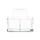 Portaposate grande in plexiglass dalle linee morbide e moderne
