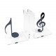 Reggilibri set 2pz con struttura in plexiglass dalle linea moderna