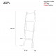 Scaletta grande per asciugamani in plexiglass per bagno "Up&Down"