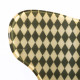 Sedia moderna con struttura in metallo e seduta in plexiglass Foulard