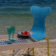 Sedia moderna con struttura in metallo e seduta in plexiglass Modern