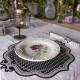 Set 2 pezzi sottopiatti in plexiglass dal design moderno ed elegante