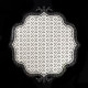 Set 2 pezzi sottopiatti in plexiglass dal design moderno ed elegante
