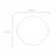 Set 2 pezzi sottopiatti in plexiglass dal design moderno ed elegante