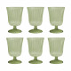 Set 6 bicchieri in plexiglass dalle linee eleganti