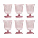 Set 6 bicchieri in plexiglass dalle linee eleganti