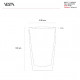 Set 6pz Tumbler di bicchieri alti