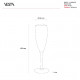 Set 6pz Tumbler di bicchieri calice Flut