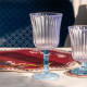 Set 6 calici in plexiglass dalle linee eleganti