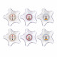 Set 6 ciotoline in plexiglass