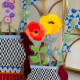 Fiore di papavero in plexiglass per vaso