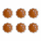 Set 6 sottobicchieri con base in ecopelle