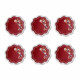 Set 6 sottobicchieri con base in ecopelle