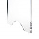 Sgabello basso in plexiglass dal design moderno ed elegante