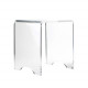 Sgabello basso in plexiglass dal design moderno ed elegante