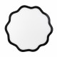 Set 2 pezzi Sottopiatti in PMMA dal design moderno a forma di fiore