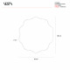 Set 2 pezzi Sottopiatti in PMMA dal design moderno a forma di fiore