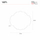 Set 2 pezzi Sottopiatti in PMMA dal design moderno in stile barocco