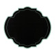 Set 2 pezzi Sottopiatti in PMMA dal design moderno in stile barocco