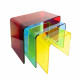 Tavolini da salotto in plexiglass set 3pz