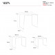 Tavolini da salotto in plexiglass set 3pz
