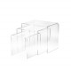 Tavolini da salotto in plexiglass set 3pz