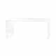 Tavolino in plexiglass rettangolare in stile moderno da soggiorno "Crystal"