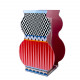 Vaso grande in plexiglass dal design moderno con decoro Marocco