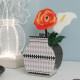 Vaso piccolo in plexiglas con contenitore fiori in vetro dal design moderno