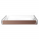 Vassoio quadrato grande in plexiglass dal design moderno ed elegante