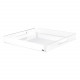 Vassoio quadrato grande in plexiglass dal design moderno ed elegante