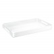 Vassoio rettangolare grande in plexiglass dal design moderno ed elegante