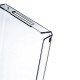 Vassoio rettangolare piccolo in plexiglass dal design moderno ed elegante