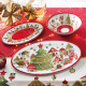 Set 2 presine con decori natalizi in tessuto