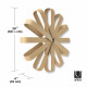 Orologio da parete moderno in legno Ribbonwood